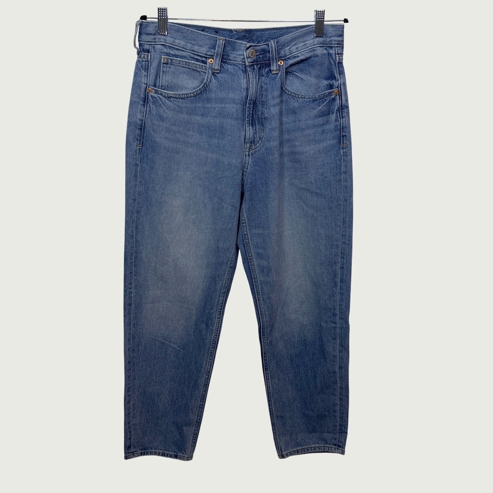 Gap Barrel Jean High Rise Women 27/4R Light Indigo Denim Casual S/703526-00